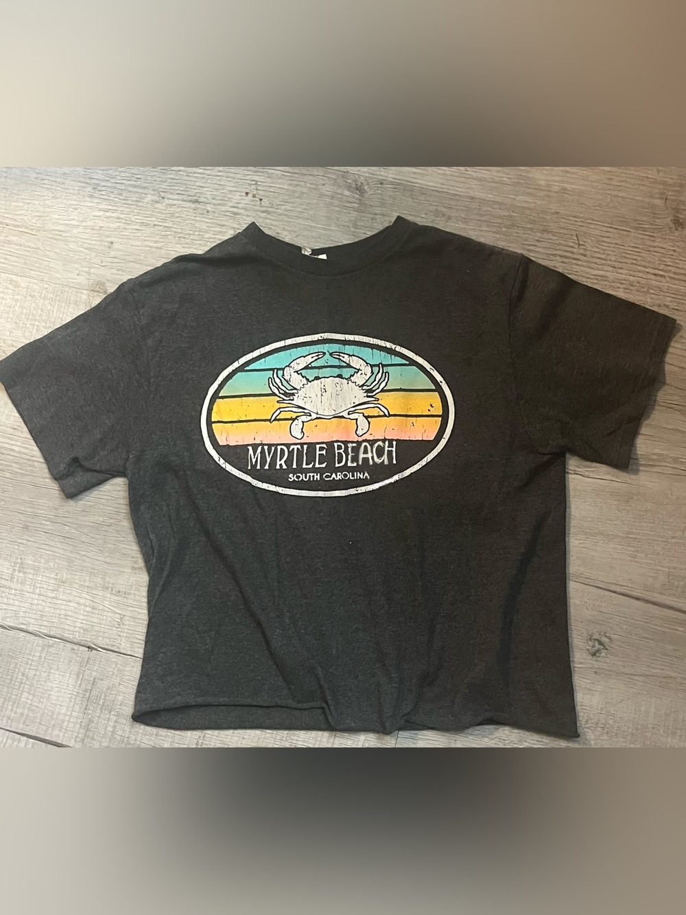 Myrtle Beach South Carolina Black Graphic Tee